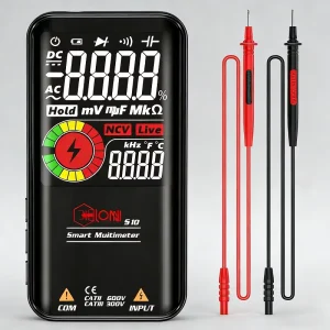 LONN S10 Digital Multimeter Voltmeter Tester AC/DC Voltage Current Measurement 620V/600V 0.5% Accuracy 3-Digit Display