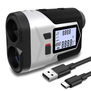 LP 650 Rechargeable Laser Rangefinder Golf 650m with Slope Adjusted Flag Lock Vibration Distance Meter Outdoor