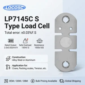 LP7145C Mini Crane Scale S Type Strain Gauge Pressure Mounting Load Cell Sensor for Weighing