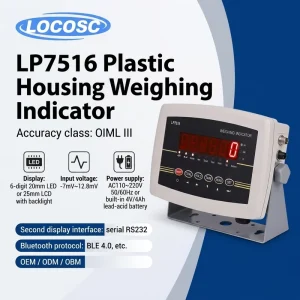 LP7516 Plastic Housing ABS Weighing Indicator for Digital Bench Scale