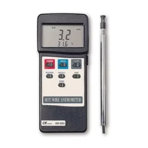 LUTRON AM 4204 Thermal Anemometer High Precision Anemometer Hot Wire Wind Temperature and Air Volume Measurement