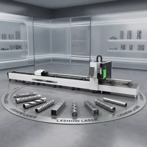 LX62TE square Tube Cutting Machine Laser Pipe Cutting Machine 2kw for Carbon Steel Stainless Steel Iron