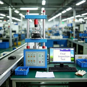 Lab Vertical Pull Force Test Machine Data Storage Curve Output Connector Plug Durability Tester for Factory QC