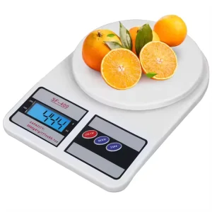 Large Display Weight Kitchen Scale New 2*1.5V Digital Display Oval Stainless Kitchen Scale 10kg