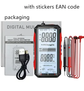 Large Screen Digital Multimeter High Accuracy Auto Ranging Smart Multimeter 600V 10A Measures DC AC