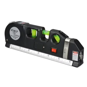 Laser Level Scale Horizon Vertical Measure 8FT Aligner Standard and Metric Ruler Multipurpose Measure Level Laser Meter