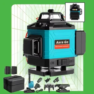 Laser Level with Receiver Daylight High Visibility Laser Level 360 Self Leveling up to 400ft Long Range
