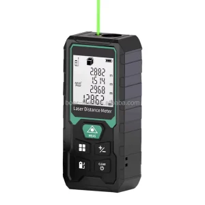 Laser Measure Professional Green Laser Measuring Tool Backlit LCD Display Rechargeable Laser Measure with Ft in M Multiple Units