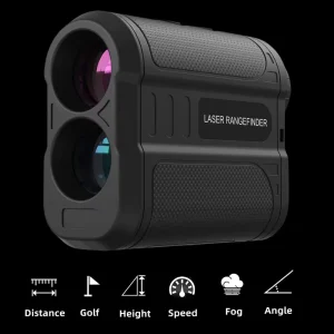 Laser Rangefinder 500M Range Speed Distance Measurement Slope Scope IP54 Waterproof 6x Magnification Flag Lock Mode Golf
