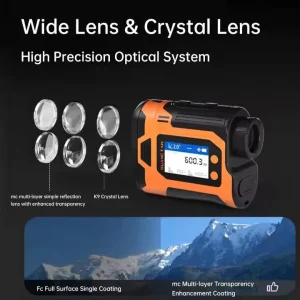 Laser Rangefinder 500m Non Touch Screen Handheld Distance Meter