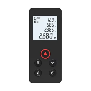 Laser Rangefinder with 2mm Accuracy 250mAh Rechargeable Lithium Battery Bluetooth & Voice Prompts for Room Measuring KL04
