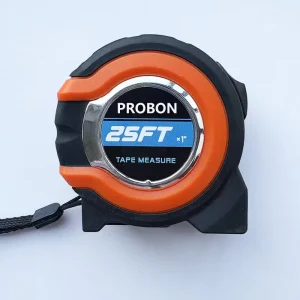 Laser Steel Tape Measure Custom Logo Self Locking Metric Measuring Tape ABS Plastic Rubber Coated Blade 16mm