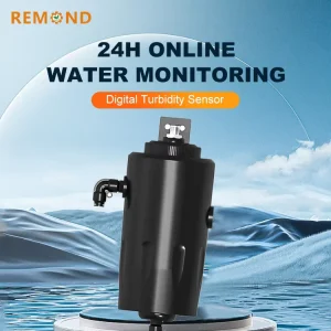 Laser Turbidity Sensor High Precision 0.0001NTU Turbidity Meter Flow-through Water Turbidity Probe Sensor for Swimming Pool