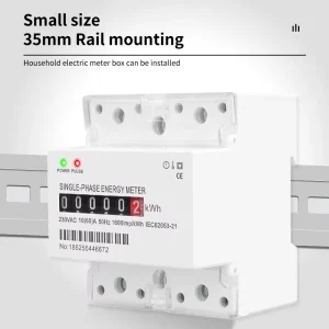 Latest HUZI DDS6682 Customizable 4P Single Phase Electronic Energy Meter Class 1.0 Accuracy 0 999999.9 kWh Sealed Terminal Fast