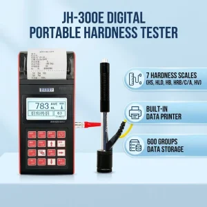 Leeb Hardness Tester JH 300E Digital High Precision Metal Hardness Testing Machine for Steel Aluminum