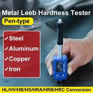 Leeb Hardness Tester Professional Durometer LS252D D Impact Device Pen type Convert to HRA HRB HRC Good Repeatability