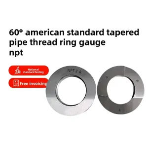 Left Turn 60 American Standard Tapered Pipe Thread Ring Gauge High Accuracy NPT1/16 1/8 1/4 3/8 1/2 5/8 3/4