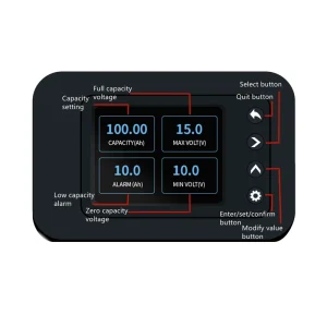 Licitti 120V Battery Monitoring System 500A Shunt Battery Monitor Parameter Measuring Instrument