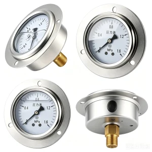 Liquid Filled Pressure Gauges for Hydraulic Pumps Water Treatment HVAC Systems Boilers Chemical Pipelines Lubrication Equipment