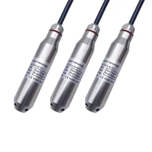 Liquid Level Transmitter 1 Meter Submersible Pressure Sensor 4 20mA 0.2% Accuracy DC24V 20~80 Rivers Lakes Water Level