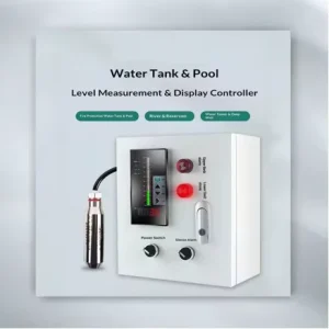 Liquid Level Transmitter Controller for Water Fire Tanks & Reservoirs with Display Alarm Electronic Level Gauge Sensor