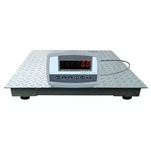 Livestock Floor Scale 1T 2T 3T Anti-Shake Pig Cattle Weighing Scale with Galvanized Fence Custom Logo