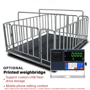 Livestock Weighing Scales with LCD Display High Accuracy Stainless Steel Farming Pig Sheep Cow Scales OEM ODM Custom
