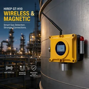 LoRa Wireless Combustible Gas Detector Magnetic Fixed Methane Monitor LEL Alarm ATEX IP66 No Wiring for Oil and Gas
