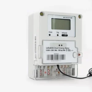 LoRaWAN 220V 6in1 Digital Power Factor Meter Smart Electric Kwh Meter Energy Frequency Accessory Blue Color Volt Amp Watt