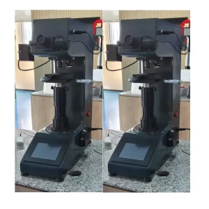 Load Cell Control System Vickers Hardness Tester Electric Loading Conform to ASTM E92 Hand or Auto Turret Touch Screen