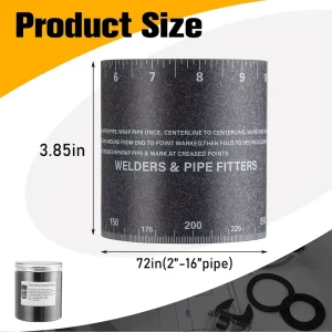 LongTai Pipeline Surround Multifunctional Measuring Tape Elastic Angle and Marking