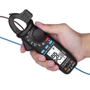Lonn ACM91 Smart Digital LCD AC/DC Clamp Meter High Accuracy Ammeter Multimeter Car Electrical Use 6V-600V 2xAAA Battery