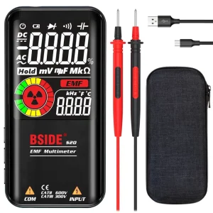 Lonn S20 9999 Counts 0 620V 20mA 20A Voltage Resistance Frequency Tester Non Contact EMF Detection Rechargeable Multimeter