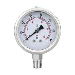Low Manometer 60mm Stainless Steel Water Oil Air Accurate and Reliable Pressure Measurement Pressure Gauge