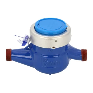 Low Starting Flow Rotary Vane Multi Jet Water Meter 0~30℃ Cold Water Meter Brass Iron Plastic Body Optional for