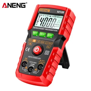 M108 Mini Digital Multimeter 4 Digits Display 4V-500V AC/DC Voltage 400mA-2A Current Measurement Professional Industrial