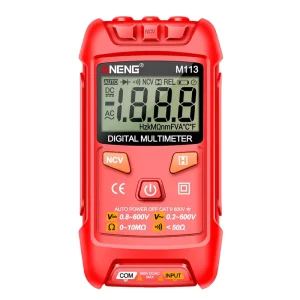 M113 Mini Multimeter 1999 Counts Digital Intelligent AC DC Voltage Meter Ohm NCV Electricity Tools Measuring Instruments