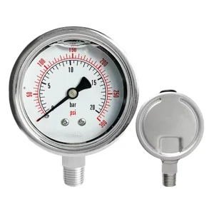 MC OEM YN60 Series Stainless Steel High Temperature Corrosion Rust Resistant Pressure Resistant 1kg Radial Mount Vacuum Gauge