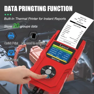 MDXT 690 Universal 12V Lithium Battery Health Charge Testing LCD Display Battery Tester