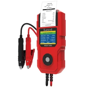 MDXT 690 Universal Fit Automotive Battery Tester 12V Lithium Battery Diagnostic Tool LCD Display Battery Health Charge