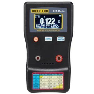 MESR 100 Professional Capacitance ESR Meter Resistance Tester High Precision 1% Accuracy Internal Resistance Measurement Device