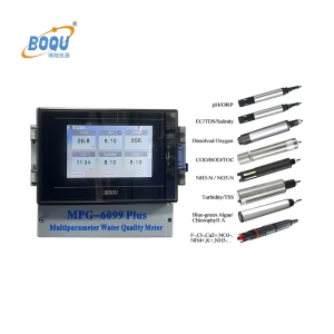 MPG 6099Plus pH DO NH4+ NO3 Turbidity TDS EC Conductivity Water Quality Analyzer Instruments