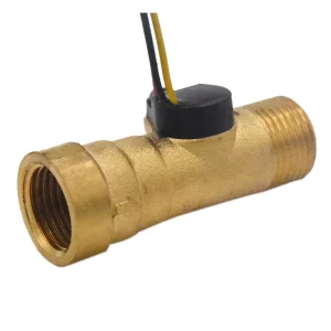 MR A568 2 Golden Color Brass Material Hall Flow Sensor for Oil Tank