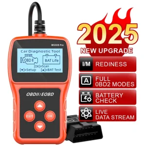 MS309Pro Car Battery Tester Car Fault Detector OBD2 EOBD Scanner Code Reader Auto Engine Diagnostic Scan Auto Diagnostic Tool