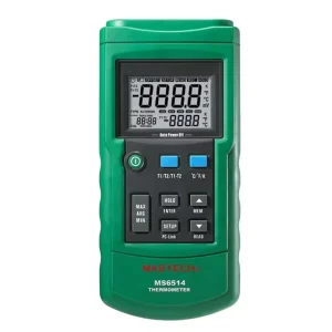 MS6514 Dual Channel Digital Thermometer USB Interface Temperature Data Logger Industrial Temperature Testing Meter