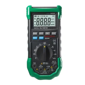 MS8268 Auto Range LCD Digital Multimeter Full Protection AC DC Voltmeter Ammeter Ohm Capacitance NCV Electrical Tester