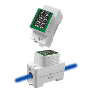 MT 008 AC 50-300V 100A Electronic Kwh Meter Wattmeter Multi Digital Ammeter AC Din Rail Power Energy Meter