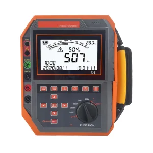 MY420 High Accuracy High Voltage Insulation Resistance Tester 5000V IP55 Protection 100W Cable Transformer Motor for Meter 1Year