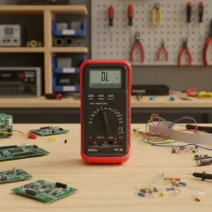 MY68 Digital Auto Range Multimeter Analog Bar Graph True RMS CAT III 600V Testing AC DC Voltage Continuity Temperature