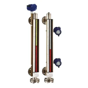 Magnetic Float and Flap Liquid Level Gauge HART 4 20mA Signal Industrial Tank Level Measurement Instrument